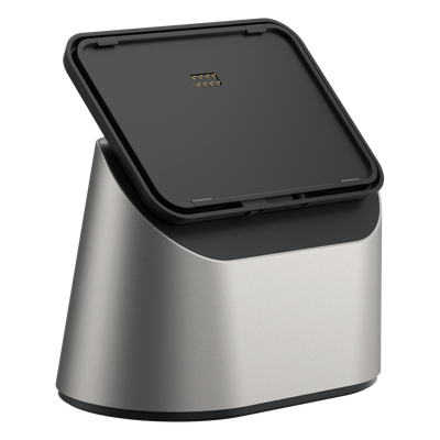 CPAD-MULT-STAND - Base Multifuncional / Giro 95° / Puertos RJ45 + USB-A x2 / Alimentación 12V DC / Quick Lock / POGO PIN Magnético / Compatible 3 Tamaños