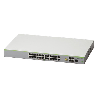 AT-FS980M-28-10 - Switch Administrable CentreCOM FS980M, Capa 3 de 24 Puertos 10/100 Mbps + 4 SFP Gigabit