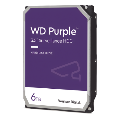 WD63PURZ - Disco Duro PURPLE de 6TB / 3 AÑOS DE GARANTÍA / Para Videovigilancia