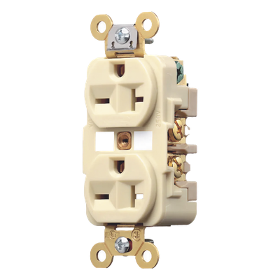 HUB-HBL-5462I - Contacto Dúplex Industrial / 20 A / 250 V / 2 Polos 3 Hilos / NEMA 6-20R / Grado Industrial / Interior Seco