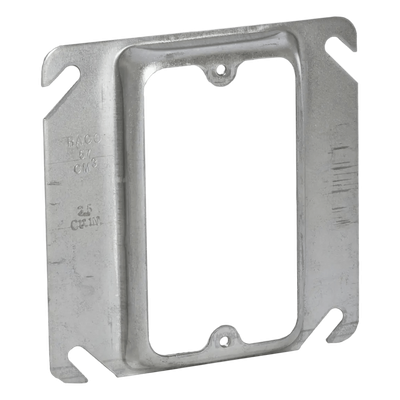 HUB-772 - Sobretapa Cuadrada / Acero Galvanizado Troquelado / 4 x 4 in / Capacidad 5.5 Unidades / UL Listed