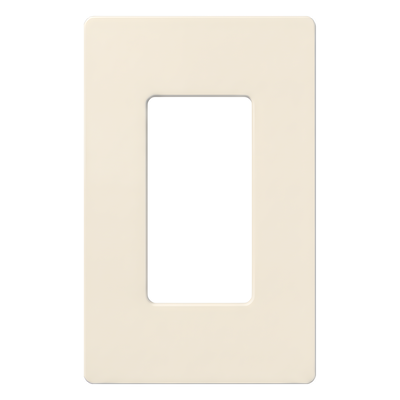 SC-1-BI - Placa de Pared / 1 Espacio / Sin Tornillos / Acabado Satinado / 75 x 119 mm (2.94 x 4.69 in) / Diseño Delgado 7.6 mm