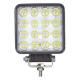 XD48F - Luz de trabajo LED / 48 W / 4000 lm / 10-30 Vcc / IP67 / 16 LED / 5 patrones de destello / 4.3 pulgadas
