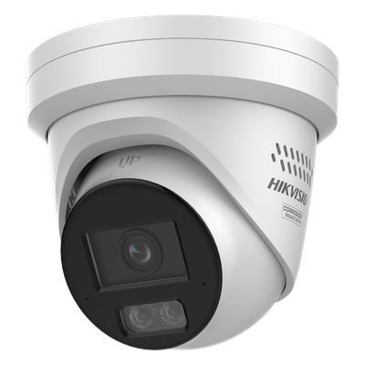 DS-2CD2367G3-LI2UY - Turret IP / 6 MP / Lente 2.8 mm / IR 30 m + Luz Blanca 30 m / 98 pies / IP67 NEMA 4X / WDR 130 dB / AcuSense 3.0 / Metal