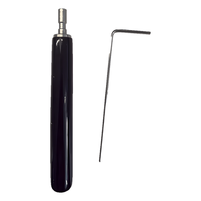 DS-D42CO-1/T - Juego de Llaves Allen de Mantenimiento para Gabinetes de Perfil de Aluminio Exterior / 10 Piezas / Llave Allen en Forma de L H2 / Manija Movible Recubierta de Goma / Acero Inoxidable 304