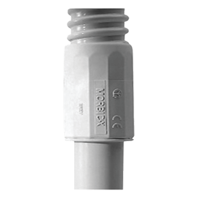 DX-43-420 - Conector Rígido a Flexible / PVC Auto-Extinguible / 20 mm / IP65 / -24°C a 60°C / 0.66 ft