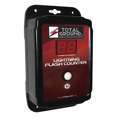 TG-CDA - Contador de Descargas Atmosféricas / Detección Electrónica de Impactos / Instalación a 2 m (6.6 ft) / Cumplimiento Normativo UNE 21.186 y NFC 17.102