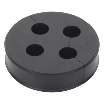 CI438 - Inserto de Caucho para Placa Pasamuro / 4 Orificios / Cable 3/8 in / Diámetro Exterior 85 mm (3.34 in) / Grosor 25.4 mm (1 in) / EPDM