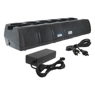 PP-6C-BC191 - Multicargador / 6 Cavidades / Ni-MH / Adaptadores Intercambiables / LED por Cavidad / Uso Profesional