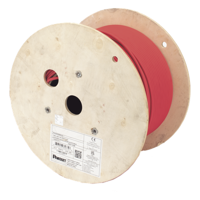 PUL6AHD04RD-EG - Bobina de Cable UTP / Cat6A / 23 AWG / LSZH / 305 m (1000 pies) / Rojo