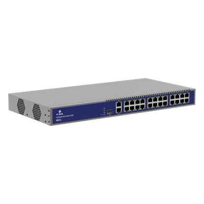 V2924G/XG/XGS-PSE - MDU Triple-mode PON (GPON/XGPON/XGSPON) / 24 Puertos PoE 802.3at Gigabit /  1 Puerto PON
