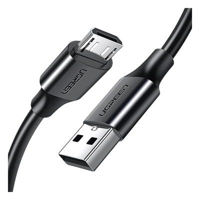 60138 - Cable USB-A a Micro USB / 2 Metros (6.56 Pies) / Carga Rápida 18W / USB 2.0 480Mbps / 5,000 Flexiones / Conectores Niquelados
