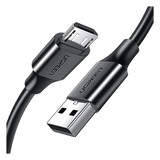 60138 - Cable USB-A a Micro USB / 2 Metros (6.56 Pies) / Carga Rápida 18W / USB 2.0 480Mbps / 5,000 Flexiones / Conectores Niquelados