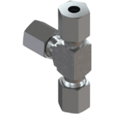 912487 - Conector T para Manguera Piloto / Sistema de Extinción Oxeo / Diseño Compacto