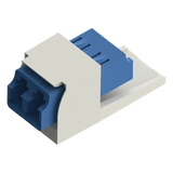 CMDSLCZIW - Módulo Acoplador / LC Duplex / Fibra Monomodo OS1/OS2 / Mini-Com / Cerámica Zirconia / Blanco Mate
