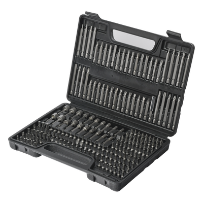 PST-C010-03 - Juego de Puntas para Taladro / 208 Piezas / Entrada Hexagonal 1/4" / Acero Cr-V / Soporte Magnético con Liberación Rápida / Extensor Incluido / Estuche Organizador