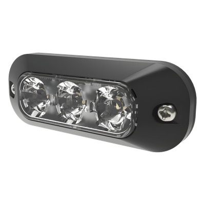ED3703A - Luz Auxiliar de 3 LED, Ambar, Lente Transparente