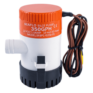 SFBP1-G35-01 - Bomba de Achique / 350 GPH (1325 LPH) / 12V CD / Anti-Airlock / Sellos Herméticos / Filtro Removible