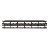 CPP48FMWBLY - Panel de Parcheo Modular / 48 Puertos / 2UR / Montaje al Ras / Sin Blindaje / 19' Rack