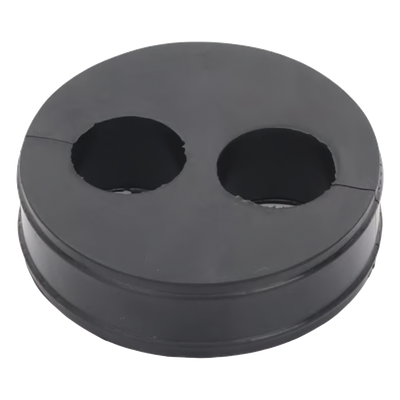CI-2-78 - Inserto de Caucho / 2 Orificios 7/8 in / Diámetro Exterior 85 mm (3.34 in) / Grosor 25.4 mm (1 in) / EPDM / Sellado Hermético