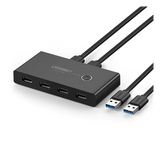 30768 - Ugreen 30768 hub de interfaz USB 3.2 Gen 1 (3.1 Gen 1) Type-A 5000 Mbit/s Negro