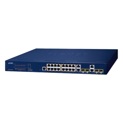GS-4210-16P4C - Switch Administrable PoE+ / 16 Puertos Gigabit / 4 SFP / 240 W / Capa 2