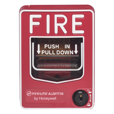 BG-12L - Estación Manual de Alarma Contra Incendio / Doble Acción / Cerradura con Llave / Montaje en Superficie o Empotrado / UL 38