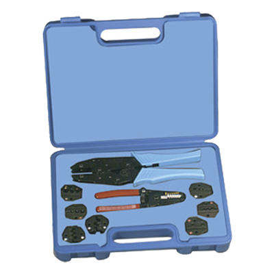 RFA-4005-500 - Kit de Herramientas de Crimpado / AWG 10-22 / 7 Dados / Pinzas con Trinquete / Estuche con Espuma