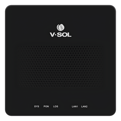 V2902A-XGS - ONU/ONT Bridge XGSPON / 1 Puerto RJ45 10 Gbps / 1 Puerto RJ45 1 Gbps / Conector SC/UPC / 12W Máx / 140×140×34.5 mm / -10 a 55°C