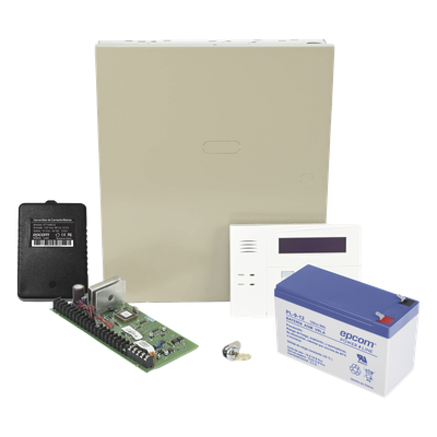 VISTA48LANTB8AH/6160RF - Kit de Panel de Alarma / 48 Zonas / 3 Particiones / Teclado Alfanumérico con Receptor Inalámbrico / Batería de Respaldo 12V 9Ah / Gabinete Metálico