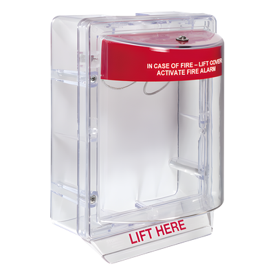 STI-1130 - Cubierta Protectora de Alarma / Policarbonato Inviolable / Bocina Ajustable 95/105 dB / Montaje en Superficie / ADA