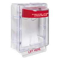 STI-1130 - Cubierta Protectora de Alarma / Policarbonato Inviolable / Bocina Ajustable 95/105 dB / Montaje en Superficie / ADA