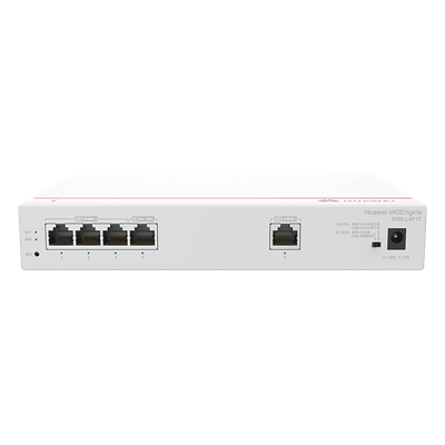 S380-L4P1T - Router Multi-Servicio / 1 Puerto GE WAN / 4 Puertos GE LAN PoE+ / 802.3af/at 50 W / Switching 8 Gbps / Controlador 32 APs / 150 Clientes / Gestión Nube Gratuita