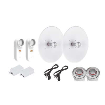 C5XTP27 - Kit de Enlace Punto a Punto / 16 km (52.5 ft) / 27 dBi / 5.1-6.4 GHz / 700 Mbps