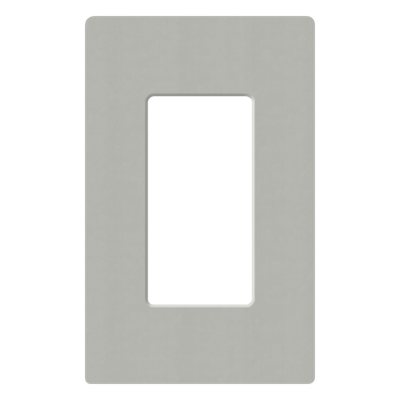 SC1PB - Placa de pared Claro / 1 espacio (1-gang) / 75 x 119 x 7.6 mm / sin tornillos visibles / acabados gloss y satín