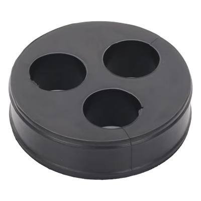 CI-3-78 - Inserto de Caucho para Placa Pasamuro / 3 Orificios / Cable 7/8 in / Diámetro Exterior 85 mm (3.34 in) / Grosor 25.4 mm (1 in)