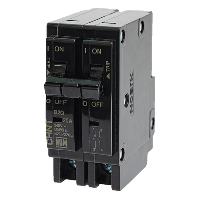 B2QP230E - Interruptor Termomagnético Enchufable / 2 Polos / 30A / 240V / Capacidad Interruptiva 10 kA / Rango -30 a 70°C