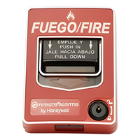 BG-12LSP - Estación Manual de Alarma Contra Incendio / Doble Acción / Rotulado Bilingüe FIRE/FUEGO / Reset con Llave / Carcasa de Policarbonato