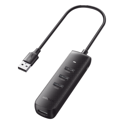 10915 - Ugreen 10915 hub de interfaz USB 3.2 Gen 1 (3.1 Gen 1) Type-A 5000 Mbit/s Negro