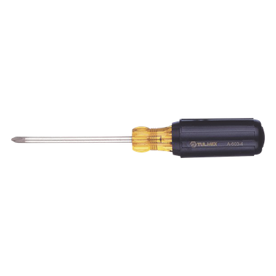603-4 - Desarmador Phillips / Punta N.º 2 / Barra Redonda 10.2 cm (4 in) / Mango Cushion-Grip / Cromado Resistente a Corrosión