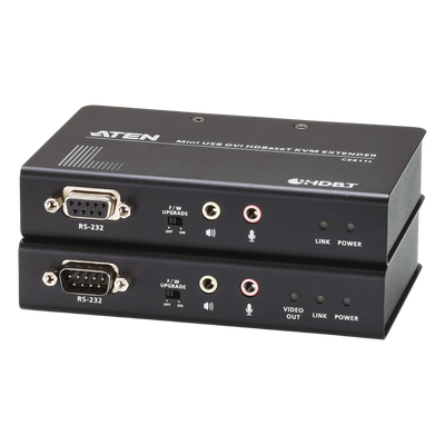 CE611 - Extensor KVM / HDBaseT / DVI / USB 2.0 / RS-232 / 1920x1200 / 100m (328 pies)