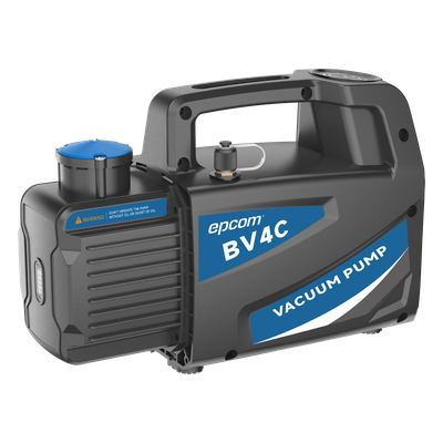 BV-4C - Bomba de Vacío / Vacío Final 150 Micrones / Caudal 4 CFM (114 L/min) / Potencia 1/4 HP / Doble Voltaje 110V/230V / Puerto 1/4 SAE