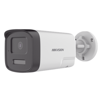 DS-2CE17K0T-LTS - Cámara Bala TURBOHD / 3K 5 Megapixel / Dual Light 40 m (131.2 ft) / Audio Bidireccional / IP67 / dWDR