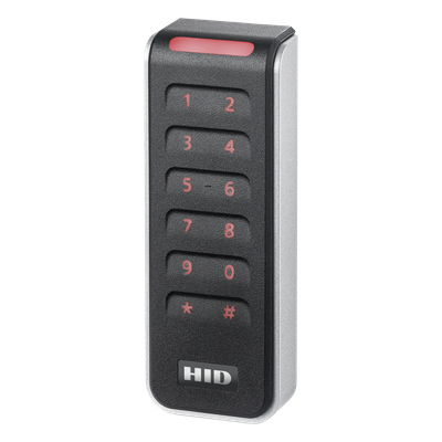 R20KST - Lector de Control de Acceso con Teclado Capacitivo / Multitecnología SEOS / Salida Wiegand y OSDP / 12 VCC / 1.78 x 4.79 x 0.85 pulgadas