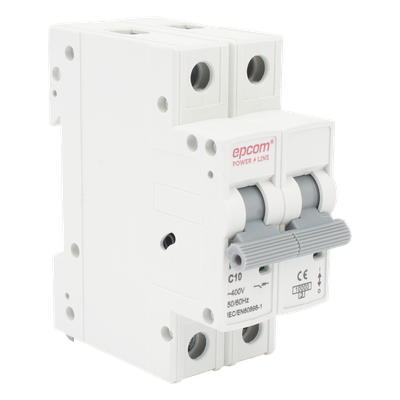 FE7632PC10 - Interruptor Térmico 2P / 10 A / 415 Vca / 6.10 kA / IP20 / Riel DIN / Fotovoltaico AC