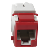 U6-K03NS - Jack Keystone / Cat6 UTP / T568A-B / Punch Down 110 / UL94 V-0 / Rojo