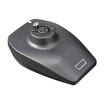 ATW-T1407 - Transmisor de Micrófono de Mesa / Conector XLR-F para Gooseneck / Batería Ion-Litio 12h / USB-C / AES128 / 10-20 Canales / 2.4 GHz