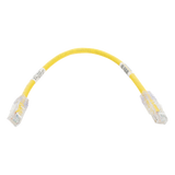 UTPSP1YLY - Cable de Parcheo UTP Cat6 / 24 AWG / CM / 0.3 m (1 pie) / Amarillo