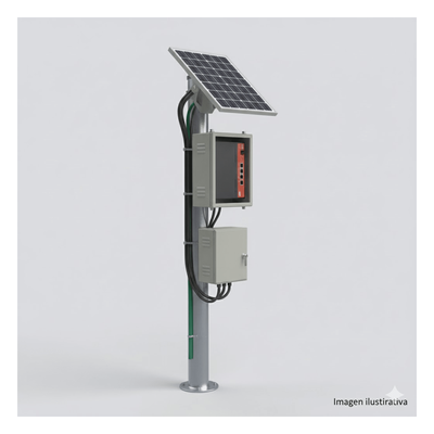 WI5POE28V2 - Kit Solar PoE / 28 W Total / 5 Puertos PoE / 802.3af/at + PoE Pasivo 24 Vcc / Panel 250 W / Batería 120 Ah