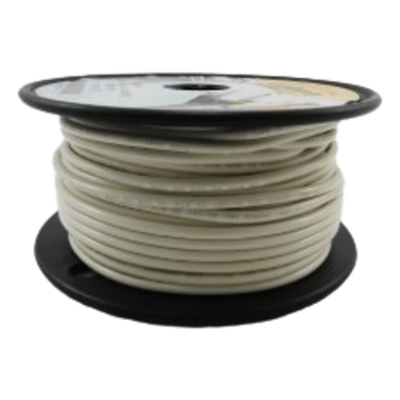 A1014T-05-100 - Cable Eléctrico / Calibre 14 AWG / 600 V / 105 °C Seco / 75 °C Húmedo / Cobre Estañado Clase K / Retardante de Llama VW-1 / Blanco